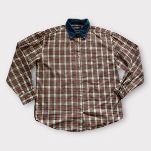Vintage 90s/Y2K Wrangler Shirt, Plaid Button Up Shirt